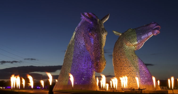 Kelpies Sculptures Scotland